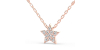 collier étoile en or 18k