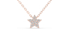 collier étoile en or 18k