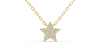 collier étoile en or 18k