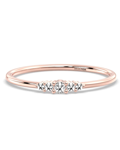 solitaire en or rose