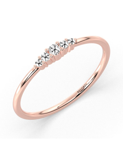 solitaire en or rose