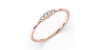 solitaire en or rose