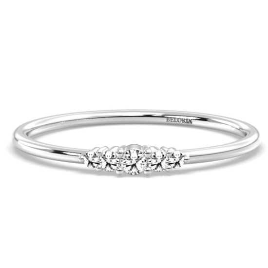 solitaire en or blanc