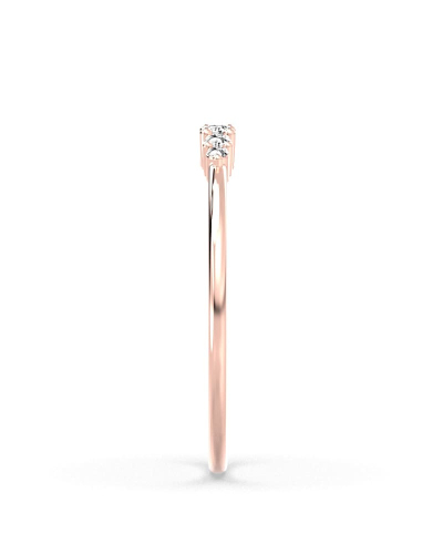 solitaire en or rose