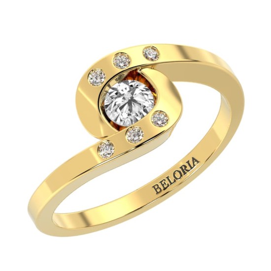 solitaire diamant accompagne