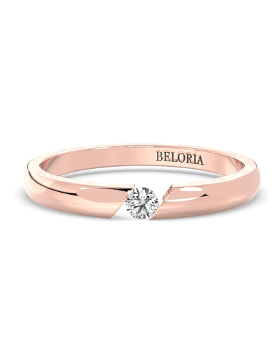 Bague diamant rond or jaune