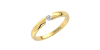 Bague diamant rond or jaune
