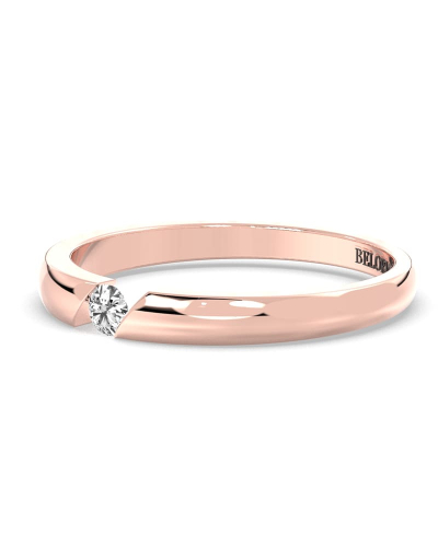 Bague diamant rond or jaune