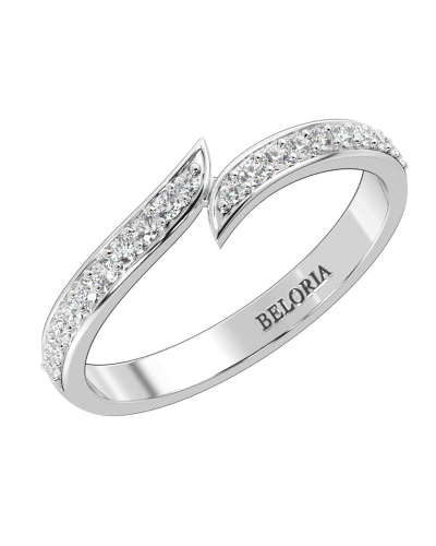Alliance demi-tour diamants