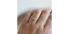 solitaire en or blanc