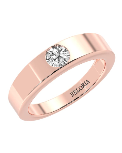 Alliance pour homme ou femme en Or blanc 18K et Diamants