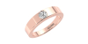 Alliance pour homme ou femme en Or blanc 18K et Diamants