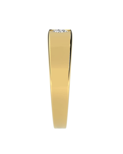 Alliance pour homme ou femme en Or blanc 18K et Diamants