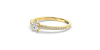 Bague Solitaire en Or jaune  Accompagné Diamant Ovale