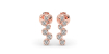 Boucles d'oreilles rond or blanc 18 carats et diamants