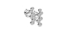 Boucles d'oreilles rond or blanc 18 carats et diamants