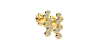 Boucles d'oreilles rond or blanc 18 carats et diamants