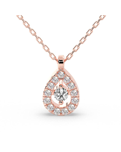 collier diamants poire