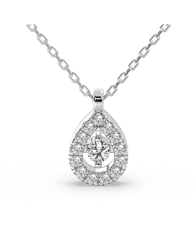 collier diamants poire