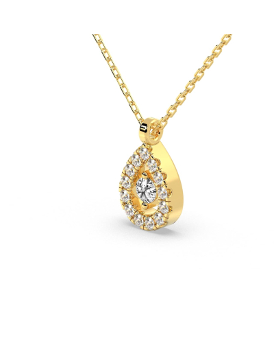 collier diamants poire