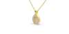 collier diamants poire