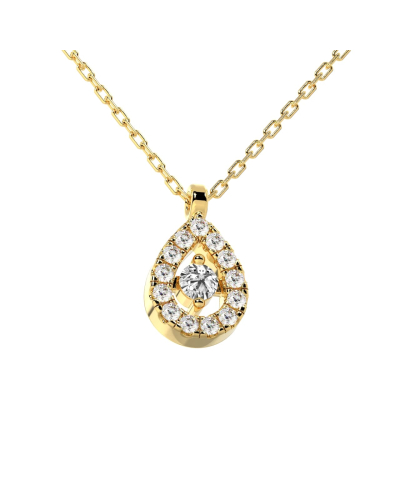collier diamants poire
