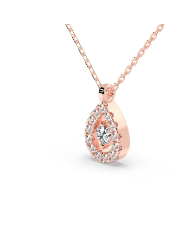 collier diamants poire