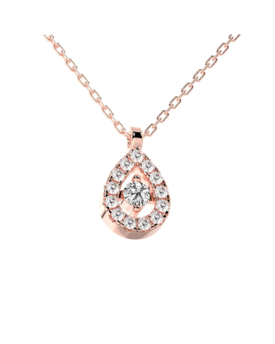collier diamants poire