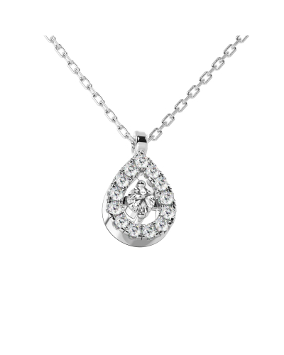 collier diamants poire