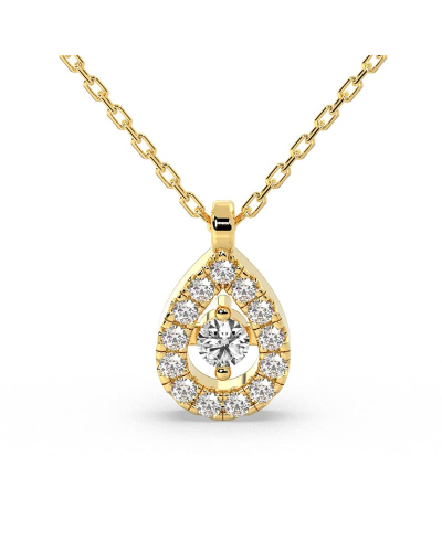 collier diamants poire