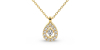 collier diamants poire