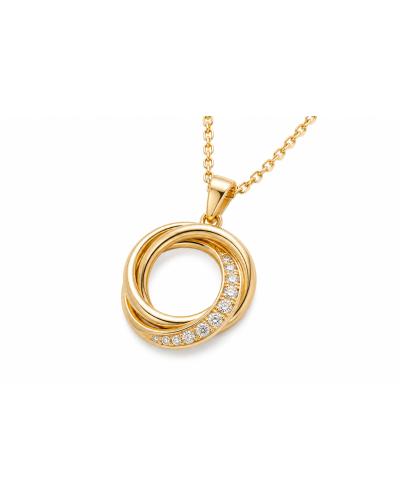 Collier Éléna Or Jaune 18 Carats et Diamants