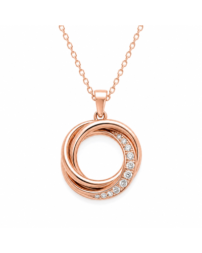 Collier Éléna Or Rose 18 Carats et Diamants