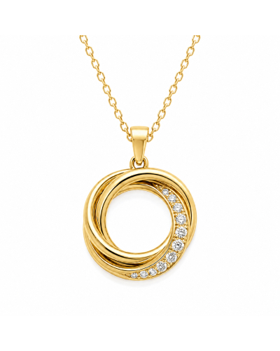 Collier Éléna Or Jaune 18 Carats et Diamants