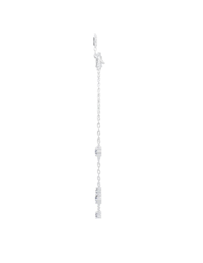 bracelet diamants rond en or blanc