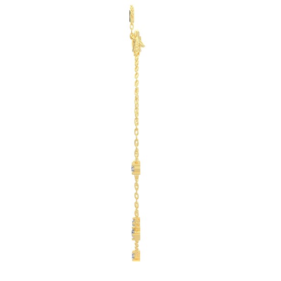 bracelet diamants rond en or jaune