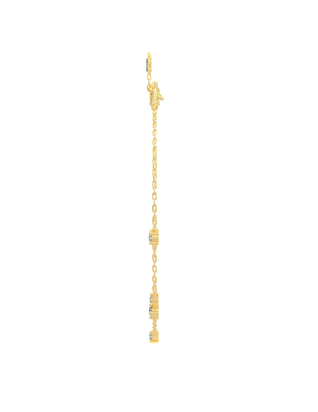 bracelet diamants rond en or jaune