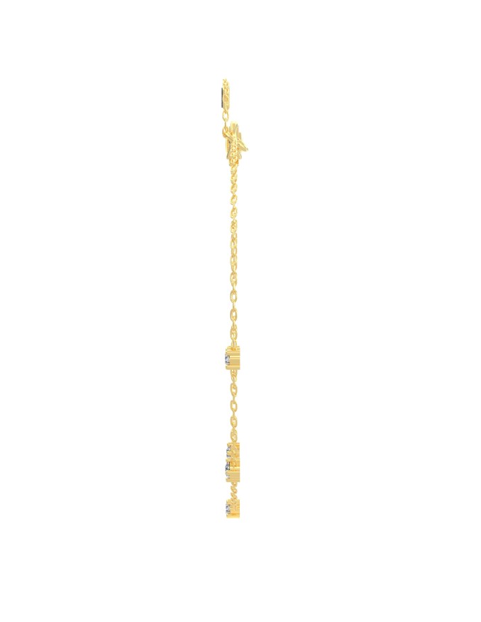 bracelet diamants rond en or jaune